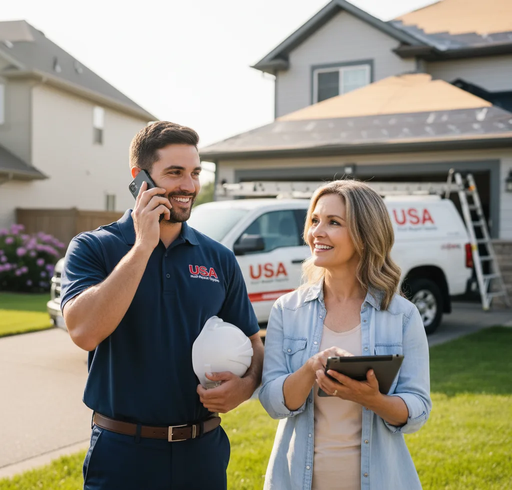 USA Roof Repair Experts customer support in Richwoods